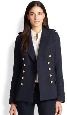 Smythe Double-Breasted Wool Military Coat