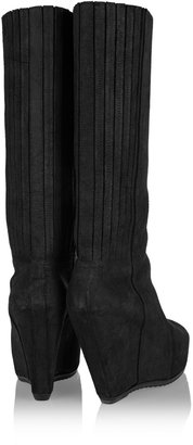 Rick Owens Brushed-suede boots