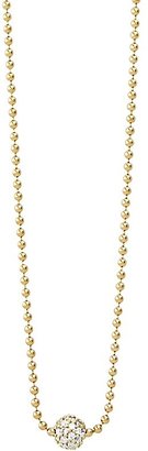 Lagos 18K Gold and Diamond Necklace, 16"