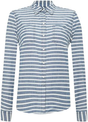 Lands' End Patterned Chambray Shirt
