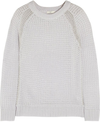 Joie Ashtyn metallic-trimmed knitted sweater