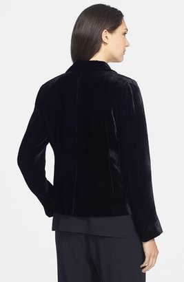 Eileen Fisher Notch Collar Velvet Jacket