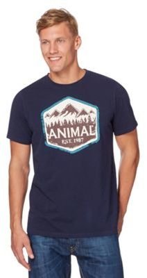 Animal Navy mountain printed t-shirt