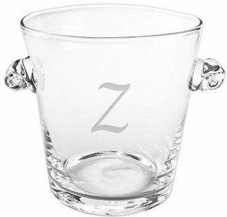 Susquehanna Glass Monogram Script Letter "Z" Ice Bucket