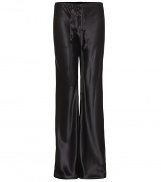 Roberto Cavalli Wide-leg Silk Trousers