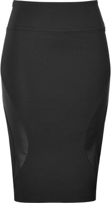 McQ Pencil Skirt with Leather Panels