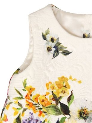 Dolce & Gabbana Printed Cotton Viscose Brocade Dress Set