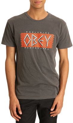 Obey Tshirt Decay Charcoal Print