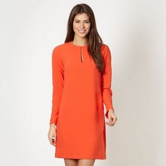 J by Jasper Conran Designer orange keyhole tunic dress