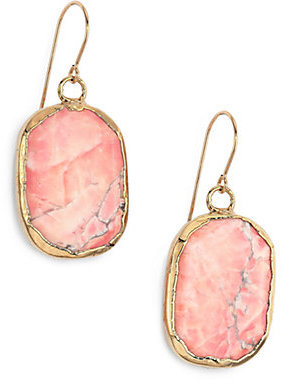 Nest Pink Howlite Drop Earrings