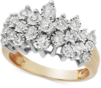 Macy's Diamond Crown Ring in 10k Gold (1/2 ct. t.w.)