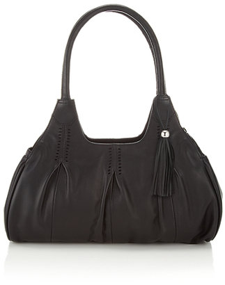 M&s Collection Leather Pleated Apron Tote Bag