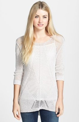 ECI Open Stitch Sweater with Camisole Liner
