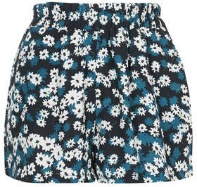 Topshop Womens **Floral High-Waisted Shorts by Oh My Love - Multi