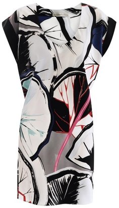 Balenciaga Gingko-print silk dress
