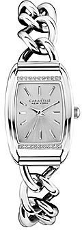 JCPenney CARAVELLE, NEW YORK Caravelle New York Womens Square Case Open Link Bracelet Watch