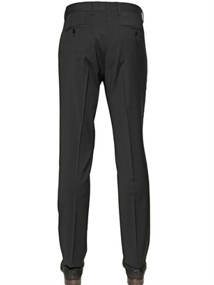 Dolce & Gabbana Micro Checked Stretch Wool Blend Suit