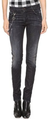 DSquared 1090 DSQUARED2 Mid Waist Super Slim Jeans