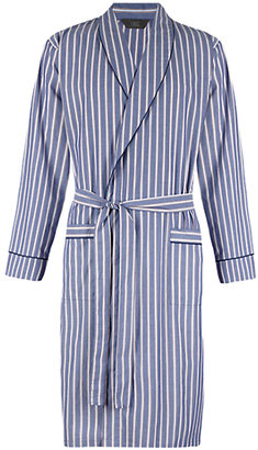 Marks and Spencer M&s Collection Pure Cotton Striped Dressing Gown
