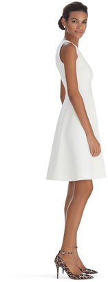 White House Black Market Sleeveless Zip Front Fit and Flare Dress