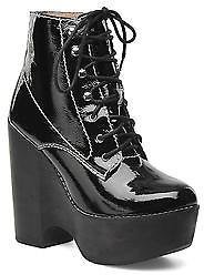 Jeffrey Campbell Women's Tardy CB Rounded toe Ankle Boots in Black