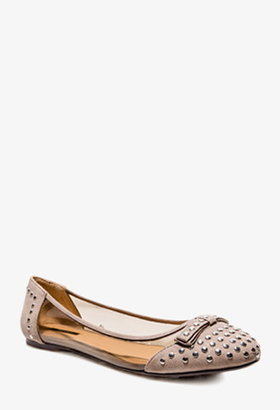 Forever 21 Studded Clear Ballet Flats
