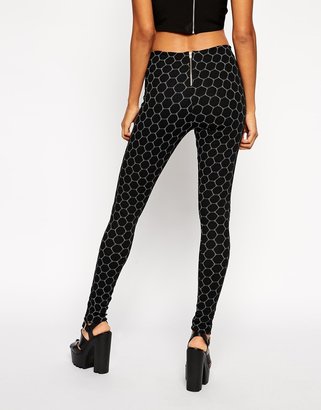 ASOS COLLECTION Tregging With Honeycomb Pattern