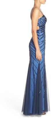 Sean Collection Sweetheart Neck Sequin Gown