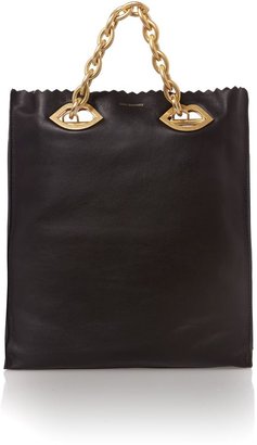 Lulu Guinness Candy black large tote bag