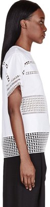 Chloé White Geometric Lace T-Shirt