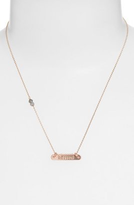 Nashelle 'Blessed' 14k Gold-Fill Bar Necklace
