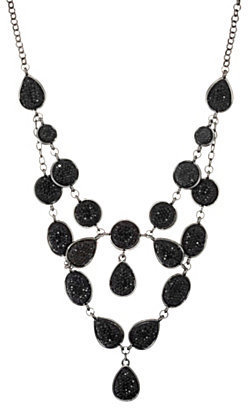 Haskell Jewels Caviar Stone Statement Necklace