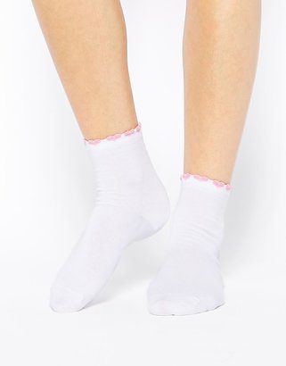 ASOS Socks With Heart Top