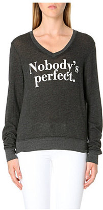 Wildfox Couture Nobody's Perfect jersey top