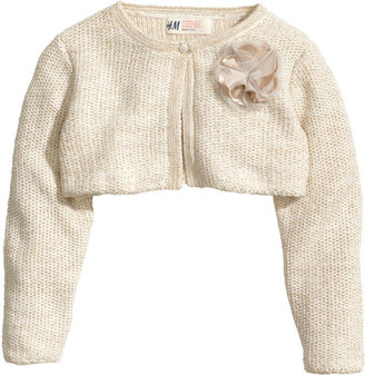 H&M Knit Bolero Jacket - Natural white - Kids