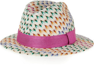 Missoni Crochet-knit Panama hat