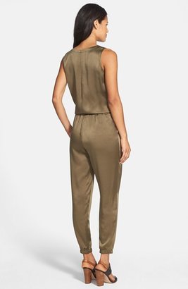 Eileen Fisher The Fisher Project Scoop Neck Sleeveless Silk Jumpsuit