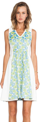 Tracy Reese Floral Jacquard Neoprene Frock Dress