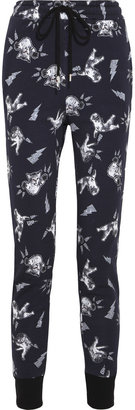 Markus Lupfer Cat Fight cotton-terry track pants