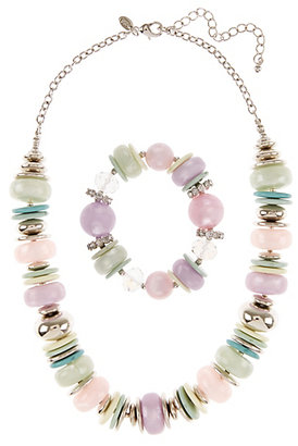 Marks and Spencer M&s Collection Resin Stacker Necklace & Bracelet Set