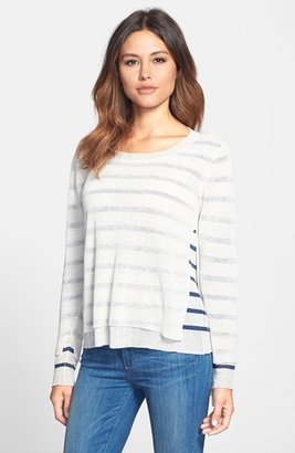Eileen Fisher Double Layer Bateau Neck Sweater (Regular & Petite)
