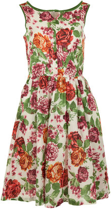 Elise Keyhole Floral Sun Dress