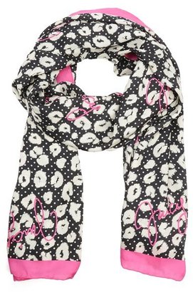 Juicy Couture Leopard Silk Scarf