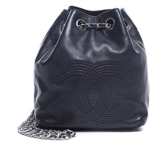 Chanel Pre-Owned Lambskin CC Drawstring Mini Backpack