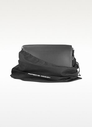 Porsche Design Black Leather Messenger Bag