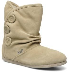 DVS Shoe Company Women's Shiloh Button Rounded toe Ankle Boots in Beige