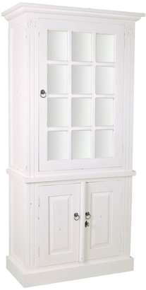 Occa Maison Glass Cabinet with Doors - Antique White