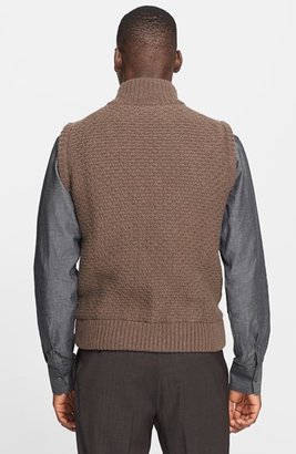 Canali Wool & Cashmere Blend Reversible Sweater Vest