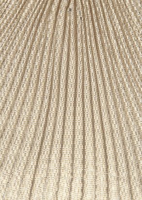 Jill Stuart Jill Gold plissé silk blend midi dress