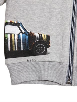 Paul Smith Hooded Zip Cotton Sweatshirt